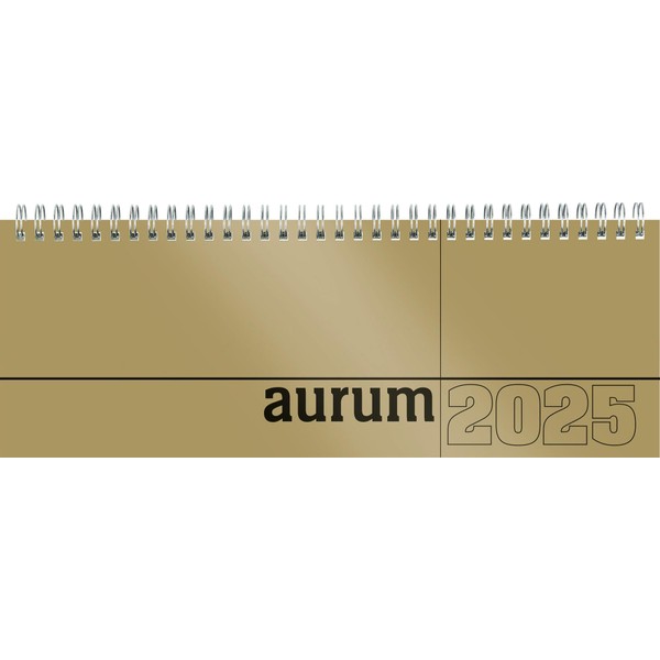 Zettler - Desk Landscape Calendar 2025 Aurum, 29.7 x 13.5