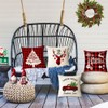 Neatee Living Set of 4 Christmas Decorative Throw Pillow Covers