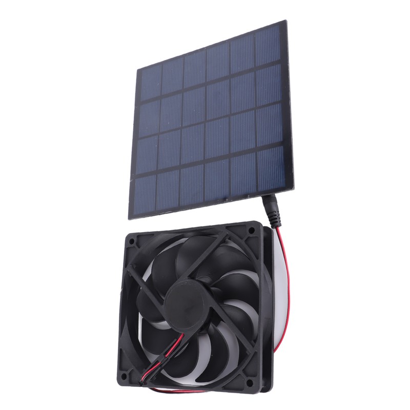 5W Solar Panel Fan Eco Friendly Low Noise Compact Portable