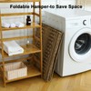OIAHOMY Laundry Hamper with Lid, 135L Clothes Hamper with 3