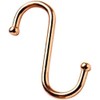 Merriway BH03899 (12 Pcs) Coppered Kitchen Utility Rack S-Hook, Ball