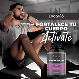 Colágeno Hidrolizado ENDAROO con Ácido Hialurónico y Vitaminas C, E, A para Piel, Cabello y Uñas                                                      