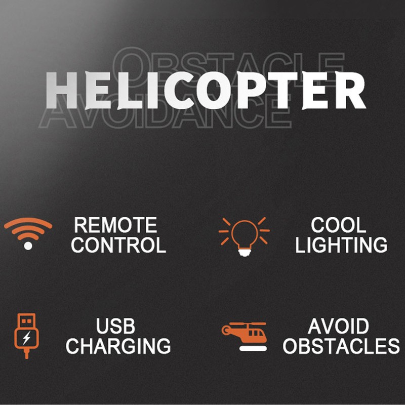 Remote Control Helicopter 3.5 Channel Intelligent Obstacle Avoidance Blue Remote