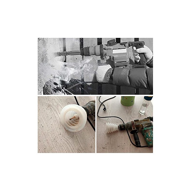 2 Pcs 9.2x13 cm Silica Gel Scalable Drill Dust Cover