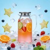 2 Pack 61 Oz BPA-Free Clear Plastic Pitchers with Lids