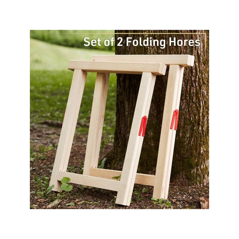 Saw Horses 2 Pack - Heavy Duty Sawhorses 2 Pack