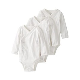 little planet by carter's unisex-baby 3-pack Long Sleeve Bodysuits Made With Organic Cotton, Off-white, 9 Months