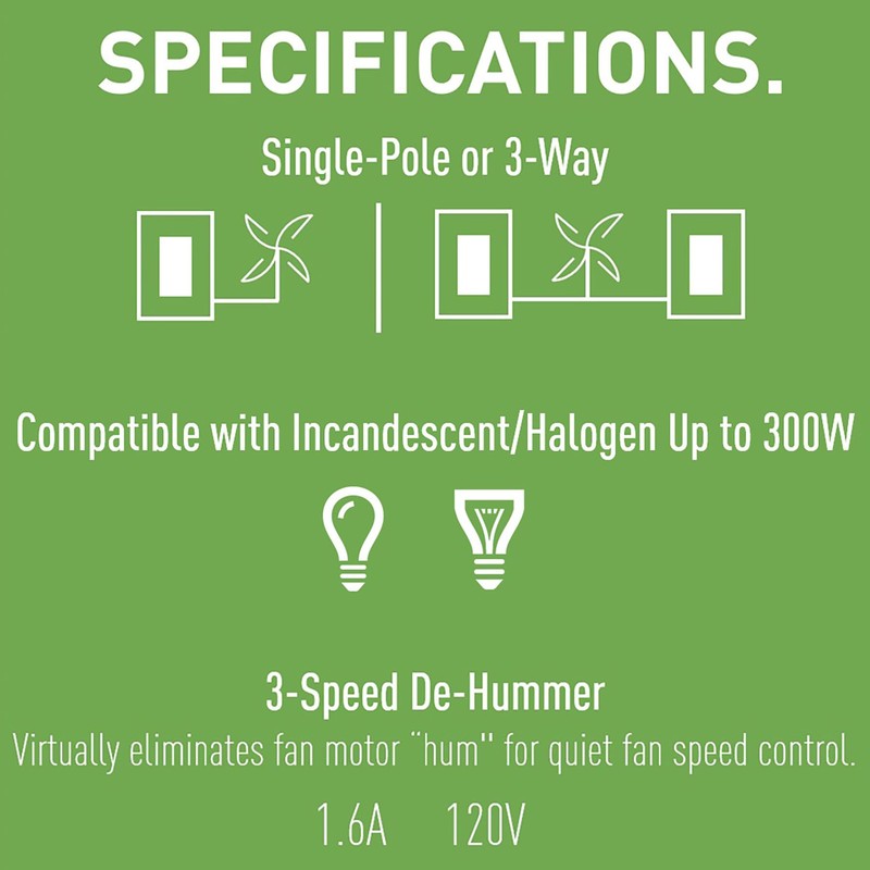 Legrand Pass & Seymour LSDC163PIV 300W LS Series Preset Dimmer