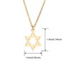 Women Star Pendant Gold Hexagram Necklace (Gold, One size)