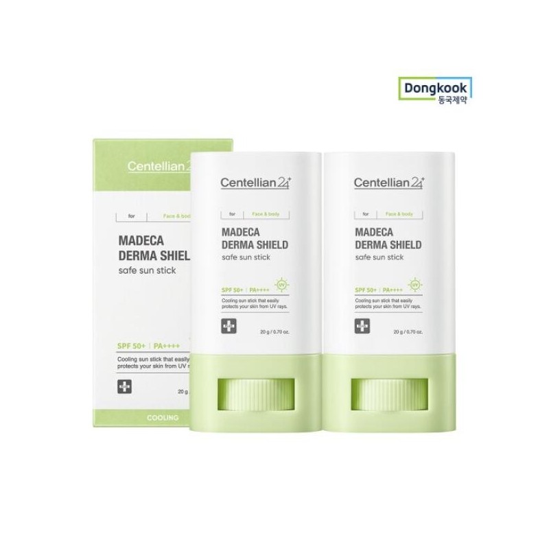 Centellian24 센텔리안24 마데카 더마쉴드세이프 쿨링 선스틱 20g(SPF50+) 2개 Centellian24 Madeca