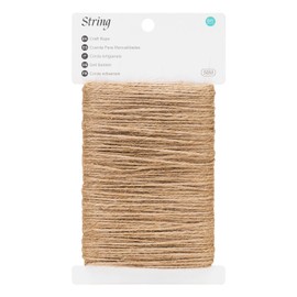KINGLAKE 50m Garden Twine String, 2mm Brown Jute Twine String for Crafts, Gardening, Gift Wrapping, Packing, Christmas Decoration