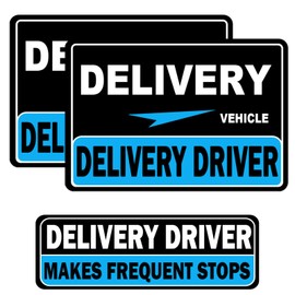 Hozodusi Delivery Driver Car Magnet, Delivery Magnetic Car Door and Bumper Sign, High Reflective, Stronger Magnetic, Eye-Catching Design for Delivery.