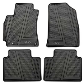 Car Floor Mats for K4 kia OEM Genuine - All Weather-Rubber- Heavy Duty -2024,2025,2026 Complete Set (Black)