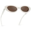 WMP Eyewear - Women's Polarized Cat-Eye Sunglasses, Oval Lenses, Thick