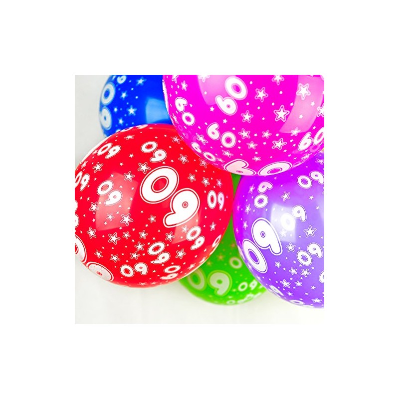 Happium 10 x Balloons 12 Inch Party Birthday Anniversary (Number
