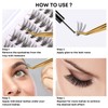 WONSIS Lash Clusters, Individual Lashes, 240 Pcs 20D Individual Lash