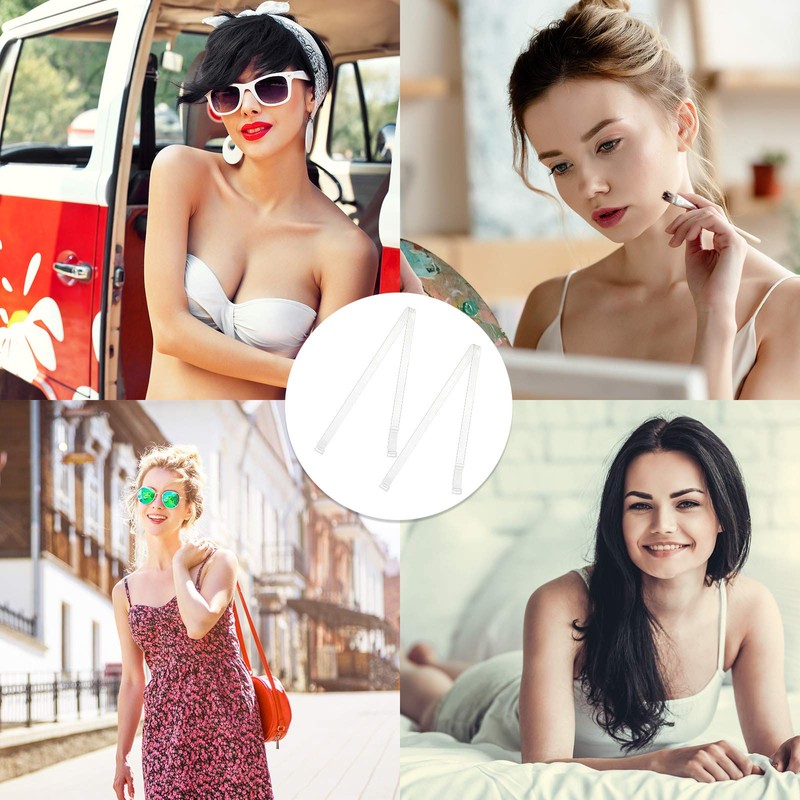 Syhood Invisible Clear Bra Straps Soft Transparent Replacement Shoulder Straps