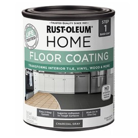 Rust-Oleum 365928 Charcoal Gray Home Home Floor Coating Premix Base Coat, 1 Qt