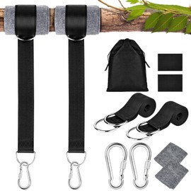 SPORWAY Swing Attachment, Hammock Suspension Hanging Chair Attachment Swing Suspension Strap Kit Tree Swing Attachment Set Swing Hanging Strap Kit Maximum Load 1000 kg - 2 m