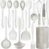 AOTHOD Silicone Cooking Utensils Set - 446°F Heat Resistant Silicone