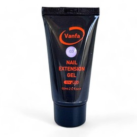 VANFA Nail Extension Gel polygel (Light Pink #3, 2 OZ)