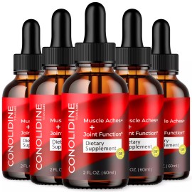 Titan Labs Conolidine Drops - Support for Blood Health and Muscle Comfort (5 Pack)