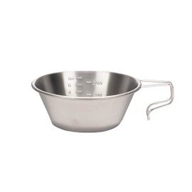 Snow Peak E-104 Titanium Backpackers Cup, Silver, D 4. 8" H 1. 75" 10. 9 fl. oz.