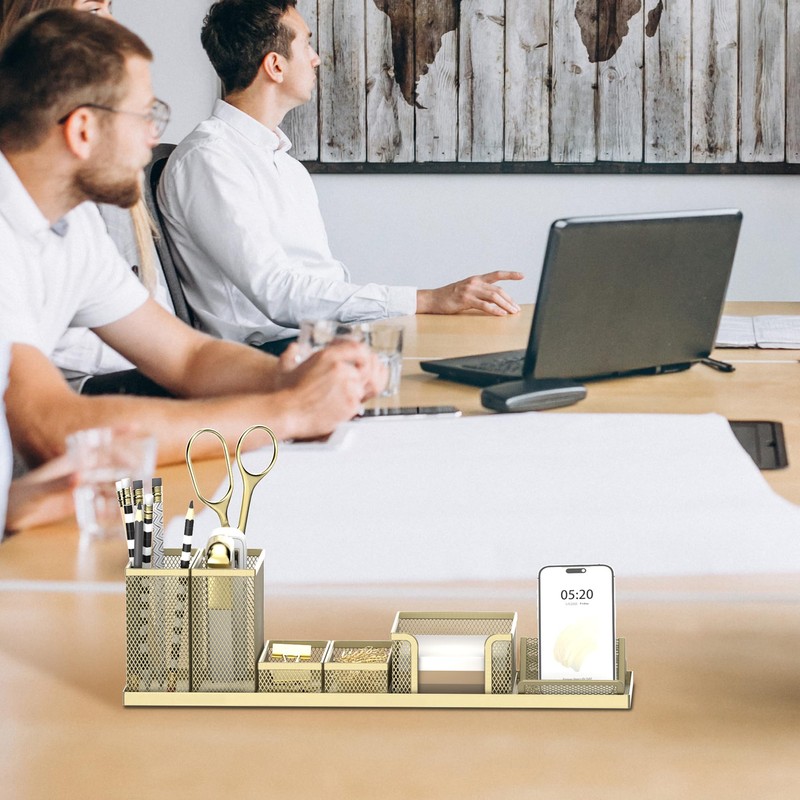 SUPEASY Pen Holder for Desk, 6 Piece Mesh Desk Organizer