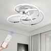 CANEOE Modern Led Ceiling Light, 42W Dimmable Close to Ceiling