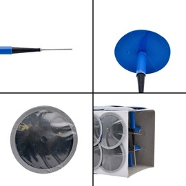 Riloer Car Tire Puncture Repair Patch, 24 Units, 6mm, Universal, Tubeless, with Integral Plug Box for Automotive Motorcycle Truck Trailer Bus