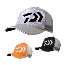 DAIWA DC-6221 Basic Mesh Cap, Free Orange x White