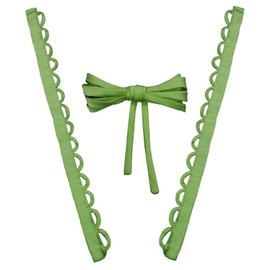 GeryVtee Adjustable Fit Satin Corset Back Kit Women's Wedding Dress Corset Kit Loops Dress Zipper Replacement Fit Lace up for Prom Form Dress (Olive Green)