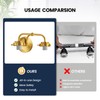 RUIYEY Bathroom Vanity Light Fixtures: 2-Lights Gold Bathroom Lighting Fixtures