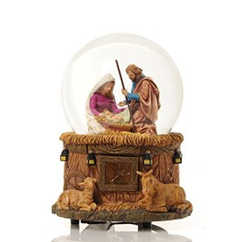 THE SAN FRANCISCO MUSIC BOX COMPANY Little Town of Bethlehem Nativity Water Globe