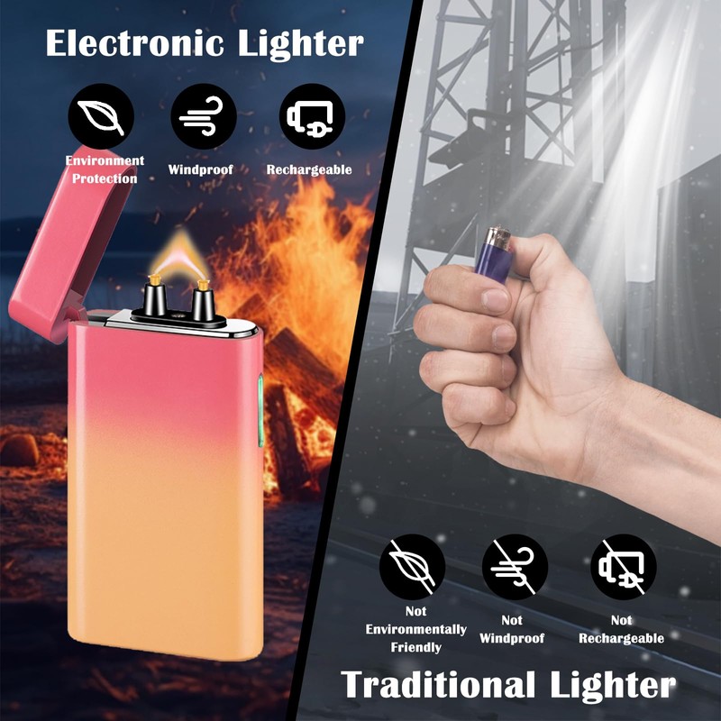 RSBYE Plasma Lighter Rechargeable USB C Electric Torch Lighter Big