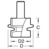 Trend CraftPro Jointing Offset Tongue and Groover Router Cutter, 1/2