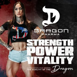 DRAGON PHARMA Venom Extreme Potency Pre-Workout, Laser Sharp Focus + Energy, Intense Performance, Proven Ingredients for Enhanced Vasodilation & Endurance (40 Servings, American Juice)