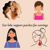 Transparent Earring Support Patches, Lightweight Adhesive Ear Lobe Stickers for