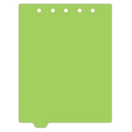 Carstens - Heavy Duty Plastic Ring Binder Dividers, Bottom Tab, 1/9 Cut, Tab 2 Position, US Letter, Lime, Pack of 10, (2619-11) - Ideal Medical Chart Dividers or Index Tabs for 3 Ring Binders