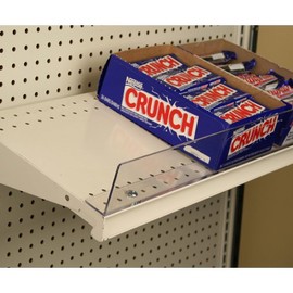 STORE FIXTURES DIRECT 3" H Acrylic Front Fence for Gondola or Wood Shelf with 1/4" Holes - Clear - 48" L - 10 Pack