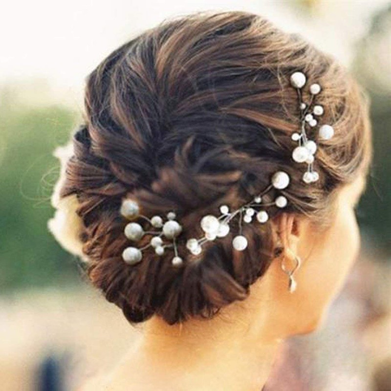 K & R Hairpin Pearl Wedding School Ceremony Hair Accessories