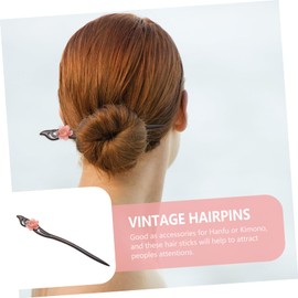 Minkissy Chinese Style Hair Stick Ebony Hairpin Classic Design Hair Accessories for Women