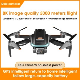 Unbranded 2023 HOT AE10 MINI Drone 4K HD PTZ Dual Camera With Light Flow Dron GPS FPV WIFI