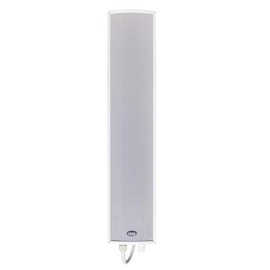 CMX Audio CLSK-20C Outdoor Column Speaker with Transformer, White; 70V/100V Line Input; IP66; Aluminum Enclosure; 3" Waterproof PP Woofer; 1" Twetters; U-Shaped Stainless Mounting Bracket