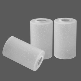 Anmire 3 Pack Frosted Seeded Glass Shade Replacement, Cylinder Light Fixture Replacement Glass Globe or Glass Cover with 1-5/8-Inch Fitter for Chandelier Wall Sconce Pendant Light, G0104