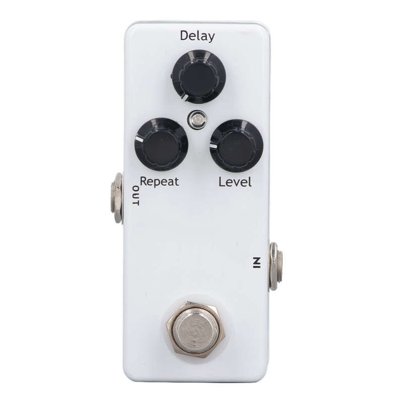 Guitar Delay Pedal Aluminum Alloy LED Indicator 3 Knobs Control