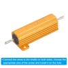 PATIKIL 50W 8 Ohm Aluminum Shell Resistor 5 Pack Aluminum