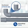 VIOKS Flexible Waste Water Hose Washing Machine 1.5 m 19/22
