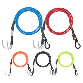 RXZIXYL 1/10 RC Crawler Elastic Force Escape Rope,Kinetic Winch Strap, 1/10 Scale RC Accessories Rescue Trailer Hook for Axial SCX10 Traxxas TRX4 Upgrade Parts (Fluorescent Green)