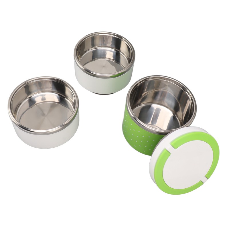 Stackable Stainless Steel Thermal Lunch Container Leakage Proof Retain Freshness